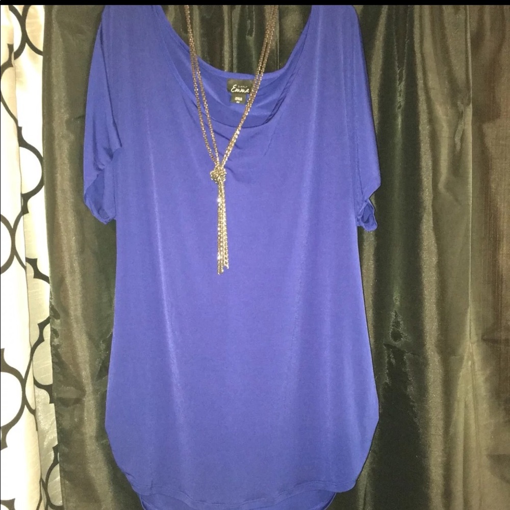 🎄Soft Blue Blouse